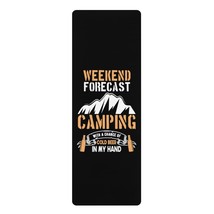 Personalized Yoga Mat with Camping Meme Print - $76.22