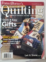 Fons &amp; Porter&#39;s Love of Quilting November/December 2007 Quick Gifts Susan Branch - £9.62 GBP