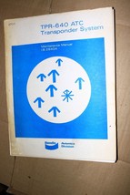 Honeywell Bendix King TPR-640 ATC Transponder Maintenance Overhaul manual IB2640 - $150.00