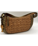 Fossil 1954 classic shoulder purse light brown woven with key tag 75082 - €15,21 EUR