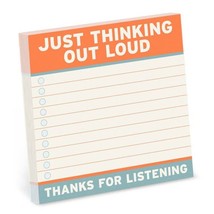 Knock Knock Thinking Out Loud Sticky Notes (4 x 4-inches) - £3.90 GBP