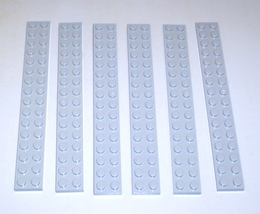 6 Used LEGO 2 x 16 Medium Stone Plates 4282 - £7.95 GBP