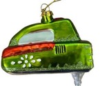Silver Tree Ornament Christmas Hand Mixer Kitchen Hand Blown Glass Green... - $14.28