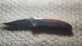 Fake Gerber Winchester Folding Pocket Knife Wood Handle Liner Lock - £19.46 GBP