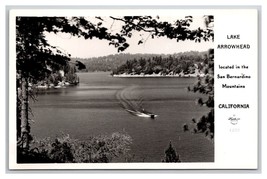 RPPC Speed Boat on Lake Arrowhead California CA UNP Frashers Photo Postcard Z9 - £5.37 GBP