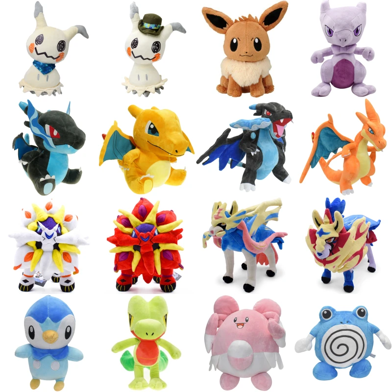 Pokemon Mimikyu Eevee Mewtwo Charizard X Y Charmander Kawaii Plush Toy Cute - £24.34 GBP+