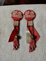 University of Houston Cotton Bowl Dallas, Texas two pin backs with foot ... - £35.25 GBP