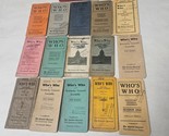 Who&#39;s Who Kentucky General Assembly Lot 0f 16 Directories 1910 - 1944 - $199.98