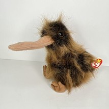 Kiwi Bird Plush Vintage TY Beanie Babies Beak 1998 Shaggy Stuffed Animal 9&quot; - £35.60 GBP