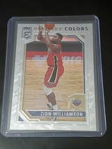 Zion Williamson 2020-21 Elite Primary Colors Insert #7 New Orleans Pelicans - £1.95 GBP