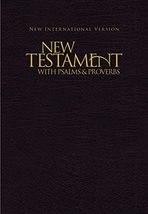 NIV, New Testament with Psalms and Proverbs, Pocket-Sized, Paperback, Black [Pap - £2.30 GBP