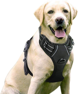Dog Harness, No-Pull with 2 Leash Clips, Adjustable Soft Padded Dog Vest... - £17.14 GBP
