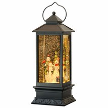 Lighted Musical Snow Globe Lantern With 6 Hour Timer, 12 Inches Usb Powered & Ba - £43.95 GBP