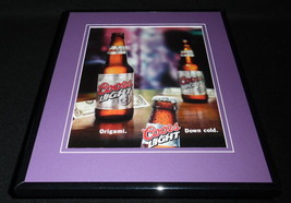 2004 Coors Beer Origami Down Cold 11x14 Framed ORIGINAL Advertisement - £27.24 GBP