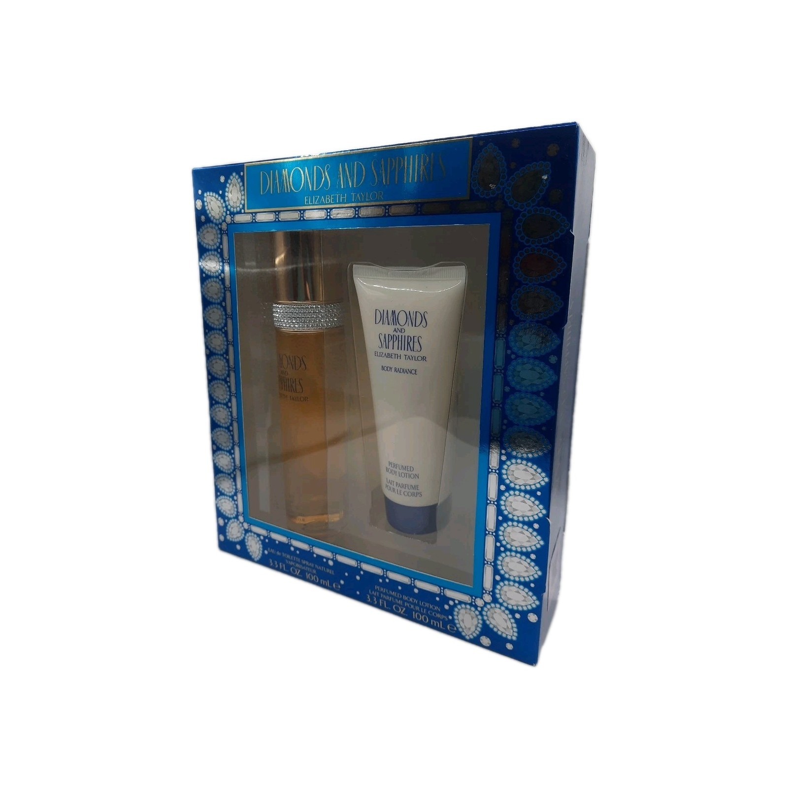 Diamond & Sapphires Elizabeth Taylor 3.3 Spray & 3.3 Body Lotion ◇BRAND NEW◇ Item image 3