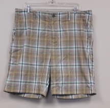 Tommy Bahama Mens plaid shorts Brown white blue Size 38  (Tag says 36) - $24.74