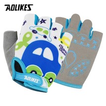 1 Pair Child Cycling Gloves Kids Half Finger Bicycle Gloves Outdoor  Children Bo - £85.50 GBP