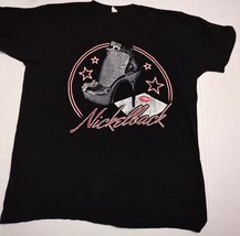 Nickelback Black Concert T-Shirt Tour 2010 Stiletto Size Large - £29.29 GBP