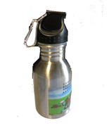 SILVER DRINKING CANISTER WITH BELT HOOK - 7 1/2 &quot; HIGH - $128.51 MXN