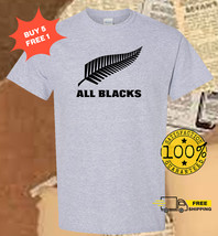 ALL BLACKS NEW ZEALAND NATIONAL RUGBY TeamLogo T-Shirt Size S - 5XL - £18.36 GBP+