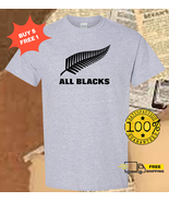 ALL BLACKS NEW ZEALAND NATIONAL RUGBY TeamLogo T-Shirt Size S - 5XL - £18.08 GBP+