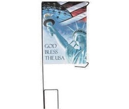 Cemetery  / Garden Banner  Flag God Bless The USA Banner - £31.10 GBP