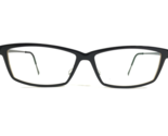 Lindberg Eyeglasses Frames 1129 Col.AC58 Black Gray Beige Rectangular 54... - £202.40 GBP