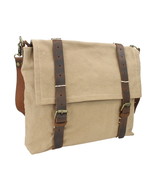 Vagarant Traveler Casual Style Slim Canvas Messenger Bag CM16.Khaki - $53.00