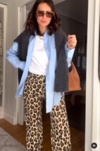Zara Bnwt 2024. Leopard Animal Print Light Pants Trousers. 2183/045 - £69.50 GBP