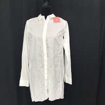 NWT Cabi Shirt Size Sm White Cotton Love Carol Collection Long Sleeve - $25.78