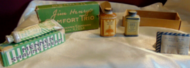 Rare Set Jim Henry&#39;s Comfort Trio Mennen Company Vintage Shaving Tins Tube - £31.37 GBP