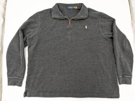 Polo Ralph Lauren Men&#39;s Size XXL 1/4 Zip Pullover Sweatshirt Shirt Gray ... - £19.46 GBP