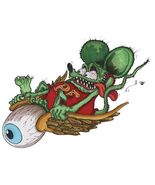 Flying Eyeball and Rat Fink Metal Sign Big Daddy Ed Roth Metal Sign - $732.84 MXN