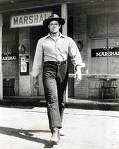 Clint Walker outside Marshall office Cheyenne western TV 24x36 inch Poster - $29.99