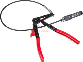 Long Reach Ratcheting Remote Access Hose Clamp Pliers 24in Cable Tool - £17.60 GBP