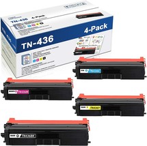 4 Pack TN436 TN-436 Toner compatible for Brother TN433 HL-L8360CDWT MFC-L8900CDW - £57.43 GBP