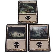 3x Swamp 256 257 258  Innistrad NM Basic Land MAGIC THE GATHERING 3 Art ... - £2.18 GBP