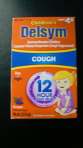 Children’s Delsym Cough Suppressant 12 Hour Relief Grape 3 fl oz – Exp 0... - $7.95