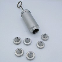 Aluminum Lorraine Cake Decorator Small 6 Tips 6&quot; - $4.46