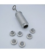Aluminum Lorraine Cake Decorator Small 6 Tips 6&quot; - $83.32 MXN
