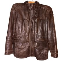 Marc New York Andrew Mark Men's L Vintage Bomber Jacket Brown - $59.39