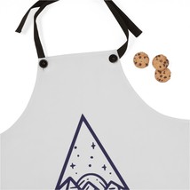 Hipster Happy Camper Camping Hiking Outdoorsy Cooking BBQ Poly Twill Apron - £28.72 GBP