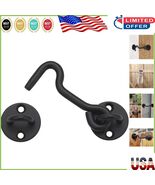 Sturdy 4” Black Gate Latch for Multiple Door Types - Lifetime Replacement - $350.61 MXN