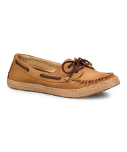 UGG Chestnut Nubuck Leather Boat Shoe TYLIN S/N 1004110, Women Size 8 - £52.11 GBP