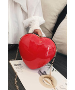 Unique Red Heart Shape Chain Crossbody Bag - Shoulder bags - £23.54 GBP