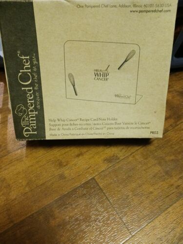 The Pampered Chef Help Whip Cancer Recipe Card/Note Holder NEW PR03 Wisk Magnet - $11.88
