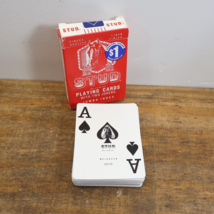 Vintage STUD Playing Cards Poker Size Cards 1970s Walgreen Co Linen Finish Nice! - £11.81 GBP