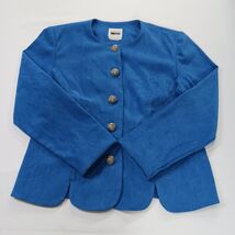 Vintage Leslie Fay RN#66953 Women's Blue 5-Button Blazer Jacket Size 10P - $22.76