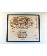 Mclane Stadium Waco Texas Blueprint Wood Art, Framed Stadium Architectur... - $40.17 CAD