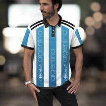 Argentina world cup 2022 soccer polo shirt thumb200